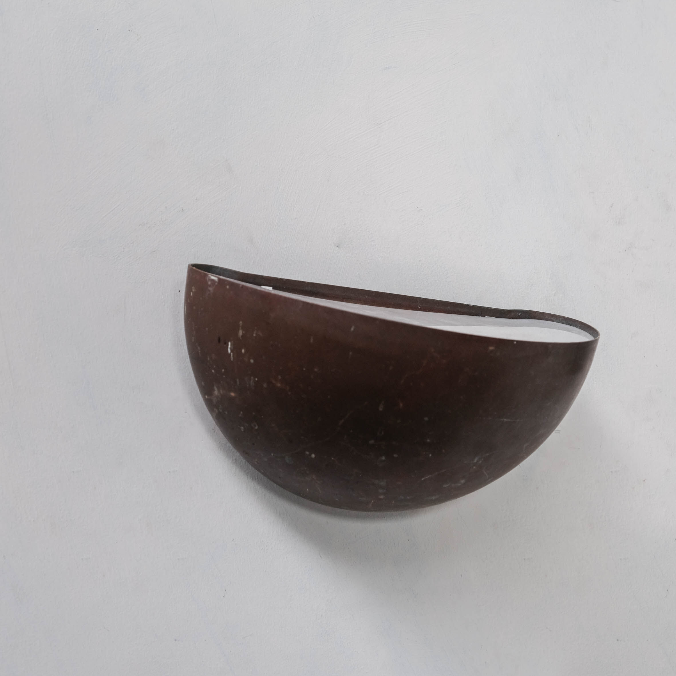 Pair of danish copper patinated wall lights