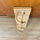 Vintage rattan coat rack