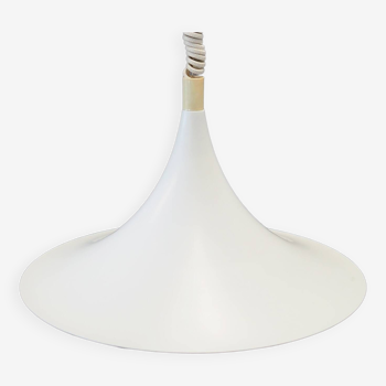 White pendant lamp, Danish design, 1960s, production: Denmark