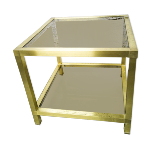 Table d'appoint dorée