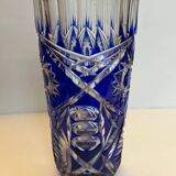 Bohemian cut glass vase