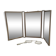 Antique barber-style triptych mirror