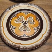 4 ceramic dessert plates Quimper Brittany