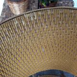 Paire de fauteuils en rotin