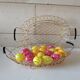 Golden metal basket