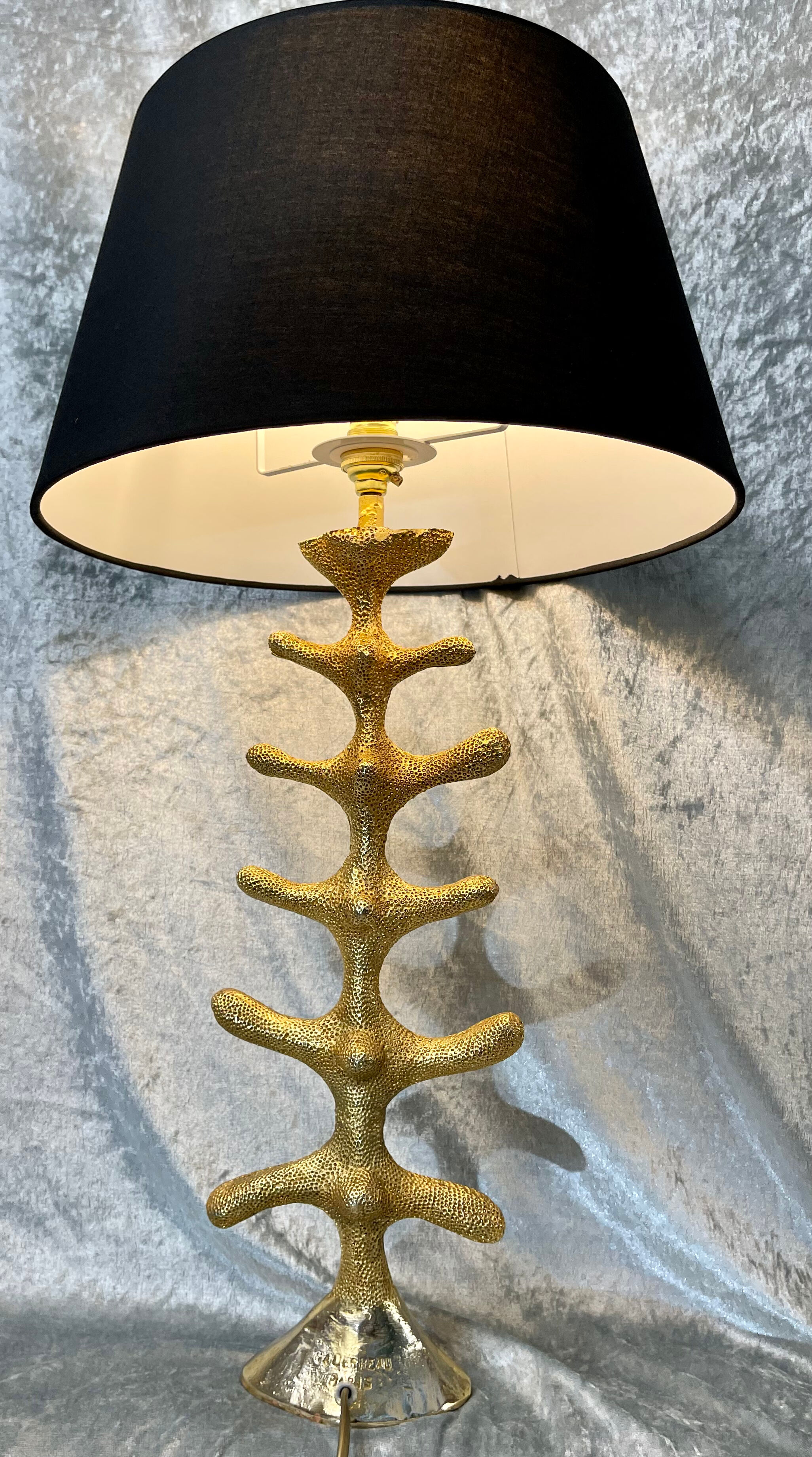 Lampe bronze doré de Stéphane Galerneau