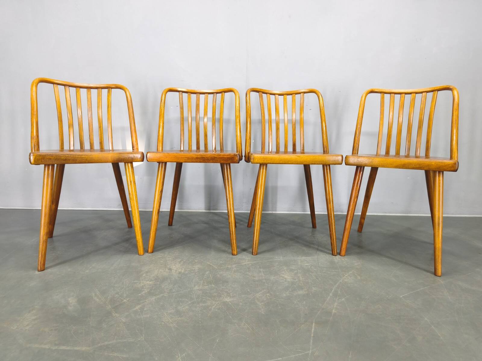 Antonin Suman for TON Dining Chairs, 1960s, Set of Four