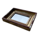 Small antique gold mirror 16x23cm