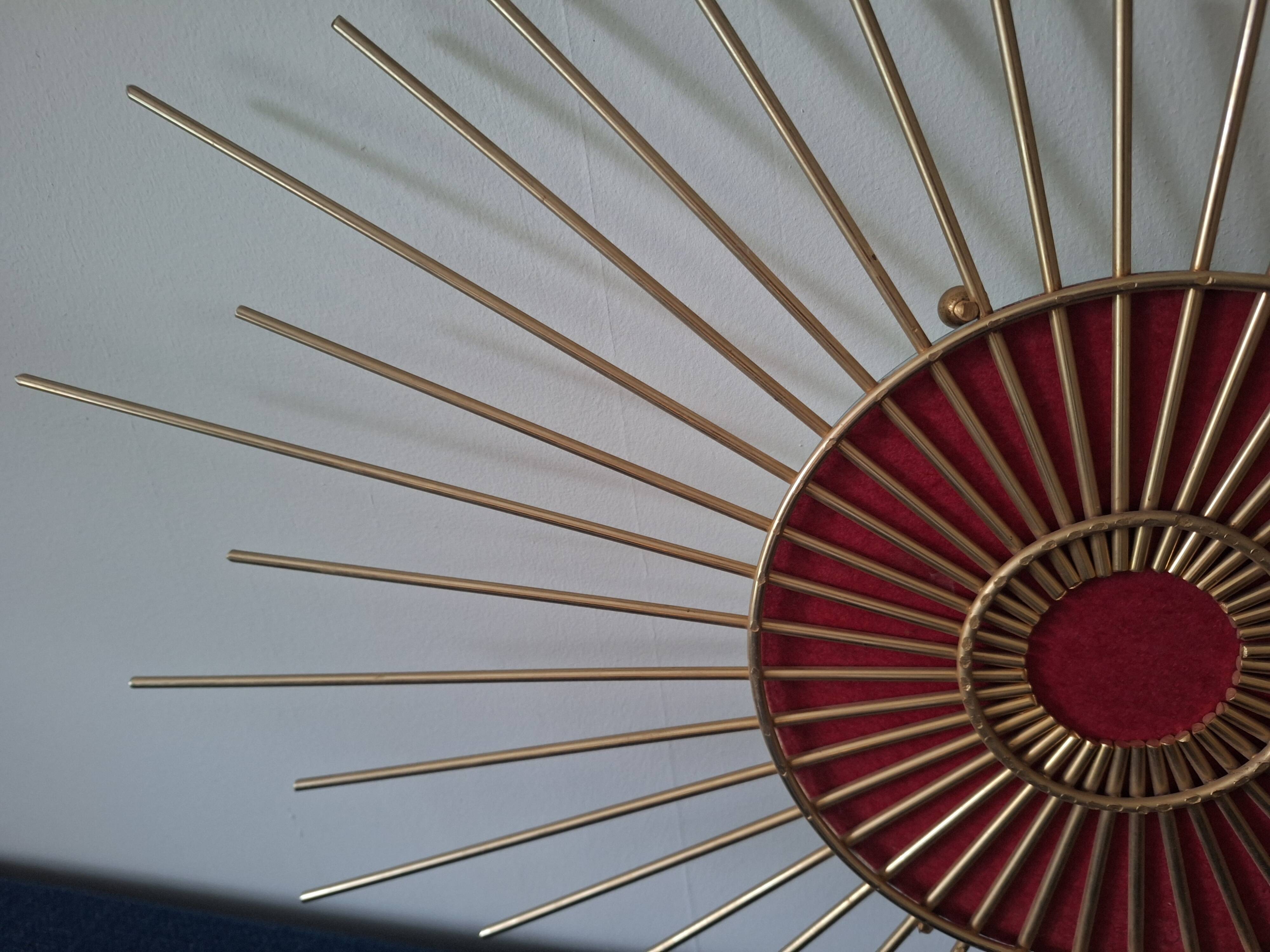 Vintage sunburst mirror