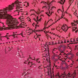 5x8 Pink Vintage Patchwork Rug 242x164Cm