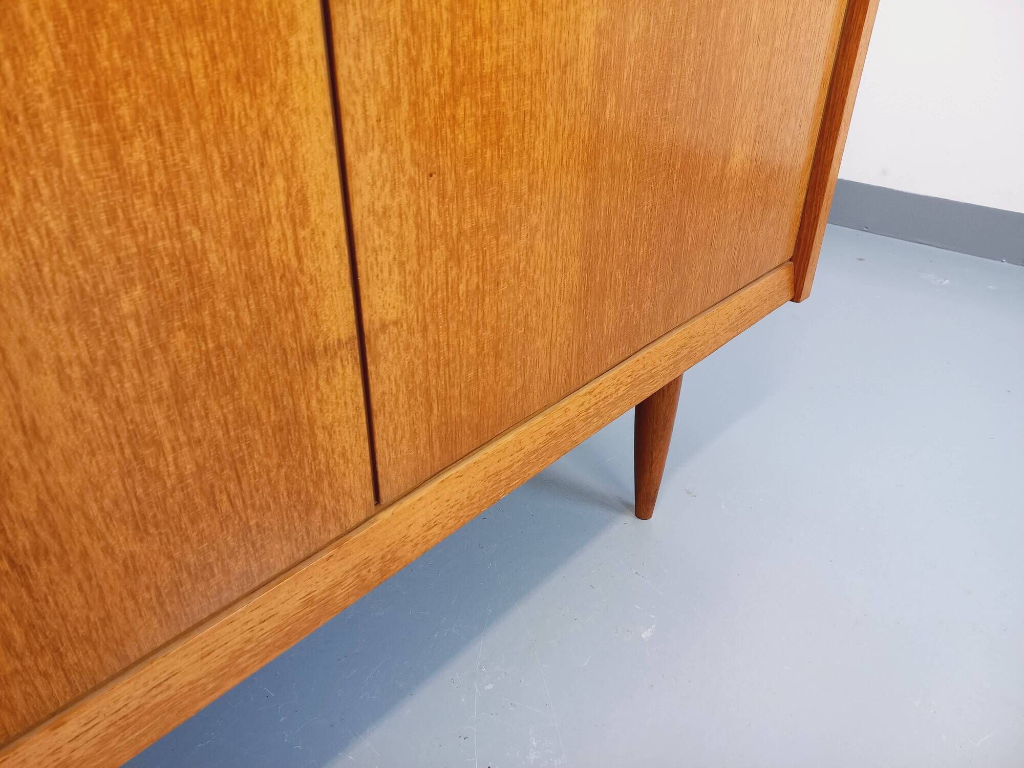 Vintage Scandinavian-style teak wardrobe from the 1960s
