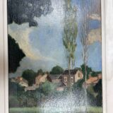 Painting M.Guilmineau Painter vendée two Sèvres Green Venice, Coulon....