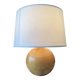 Lampe vintage en bois tourné massif