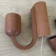 Pair of Scandinavian teak wall lights, Dolmus, 70s