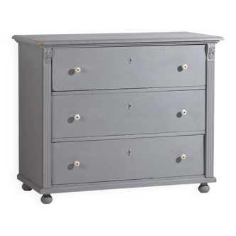 Ancienne commode grise (c.1920) #19