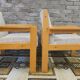 Paire de fauteuils laine bouclette 1970