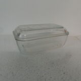 Glass butter dish