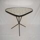 1950s tripod cocktail coffee table