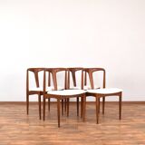 Chaise de Salle à Manger Mid-Century en Teck par Johannes Andersen pour Uldum Møbelfabrik, Danemark, 1960s, Set de 4.