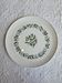 Oval dish in Gien France earthenware, green flower decoration, relief woven edge.