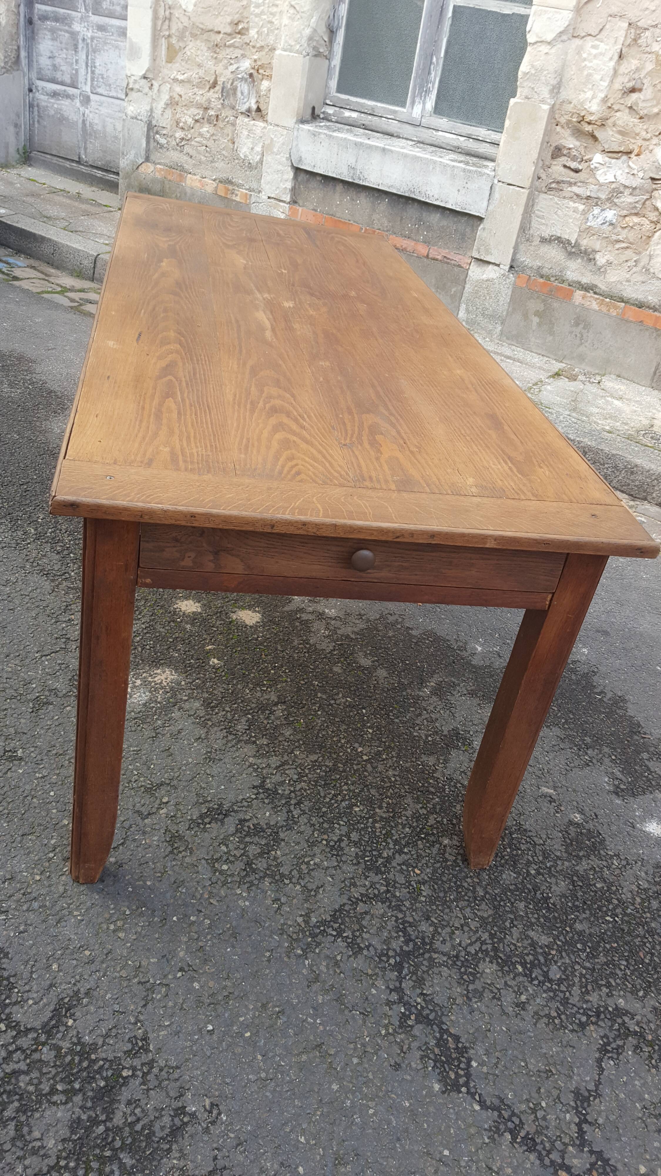 Farm table oak