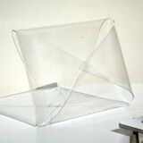 1970 plexiglass vintage design magazine rack