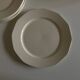 Set de 6 assiettes ivoire modernistes terre de fer