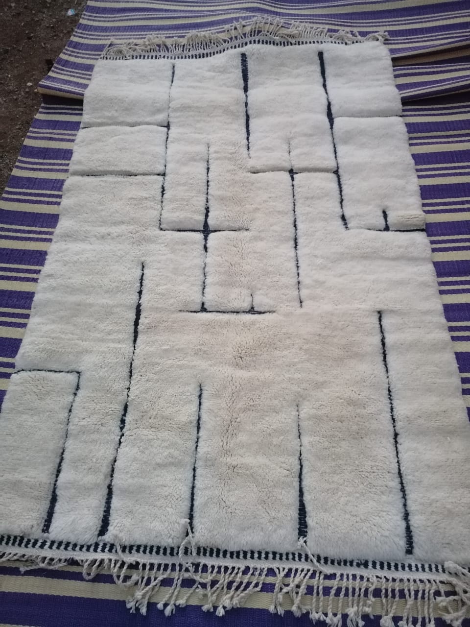 Moroccan berber carpet beni ouarain 121x182cm