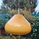 Suspension opaline vintage couleur moutarde