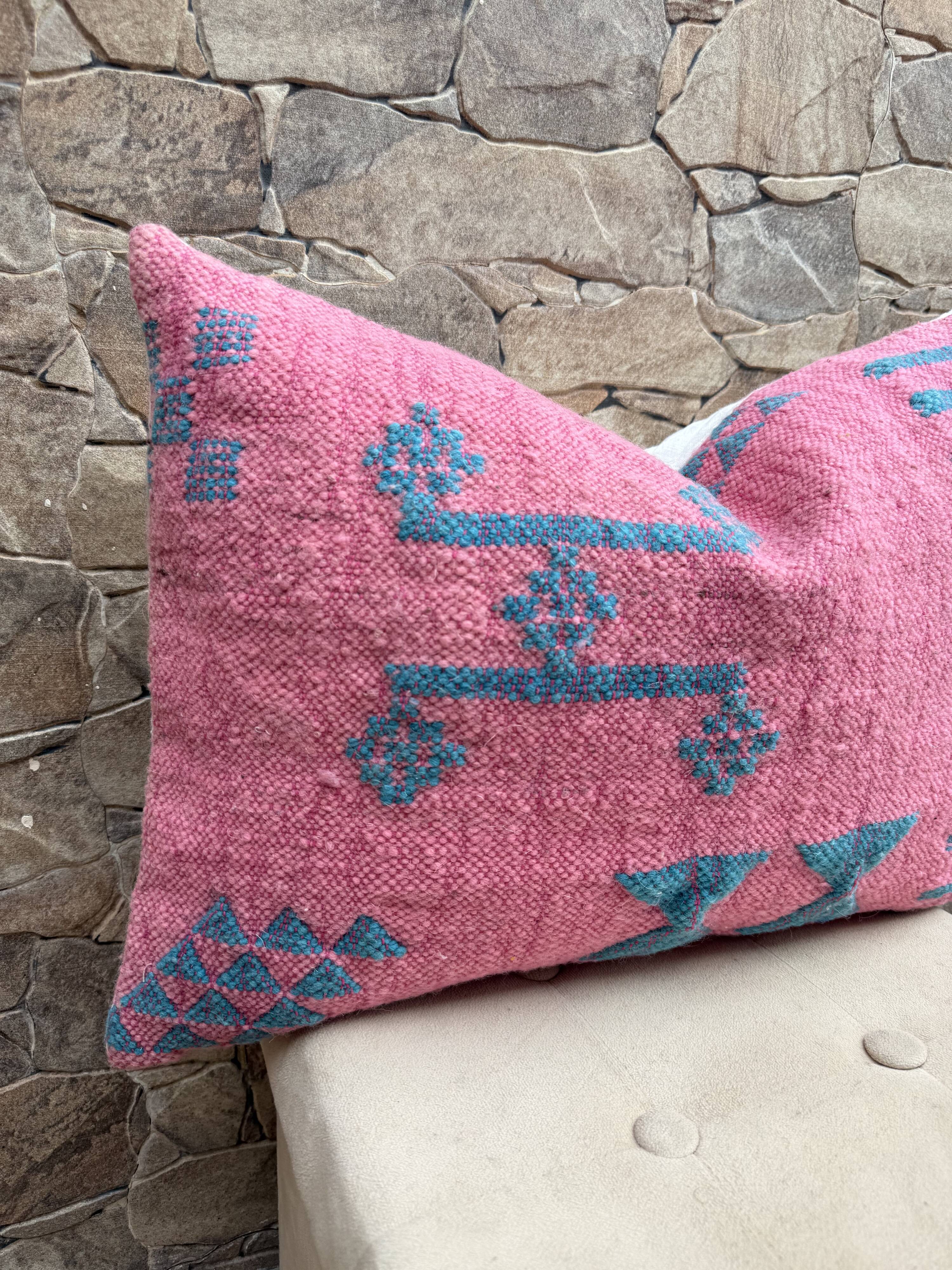 Moroccan pillowcase, Berber cushion cover, woven pillowcase