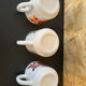 3 cups Mugs mobil 1972 designer Jean-Charles Meunier Arcopal editor