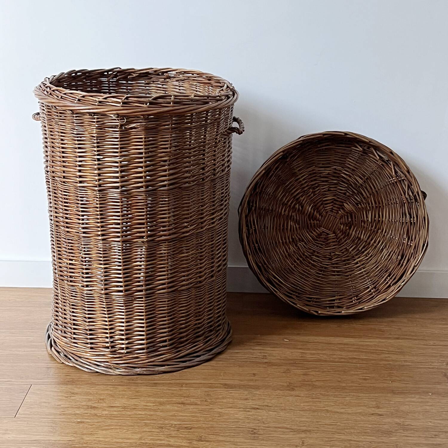 Rattan laundry basket