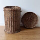 Rattan laundry basket