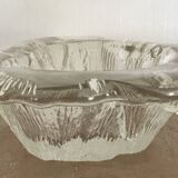 Cendrier, vide-poche Blenko en verre moderniste design brutaliste, 1960