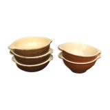 Set of stoneware bowl