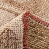 3x12 brown & beige vintage runner rug 100x360cm