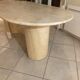 Travertine table