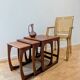 Vintage teak nesting tables Sunelm English design 1960s