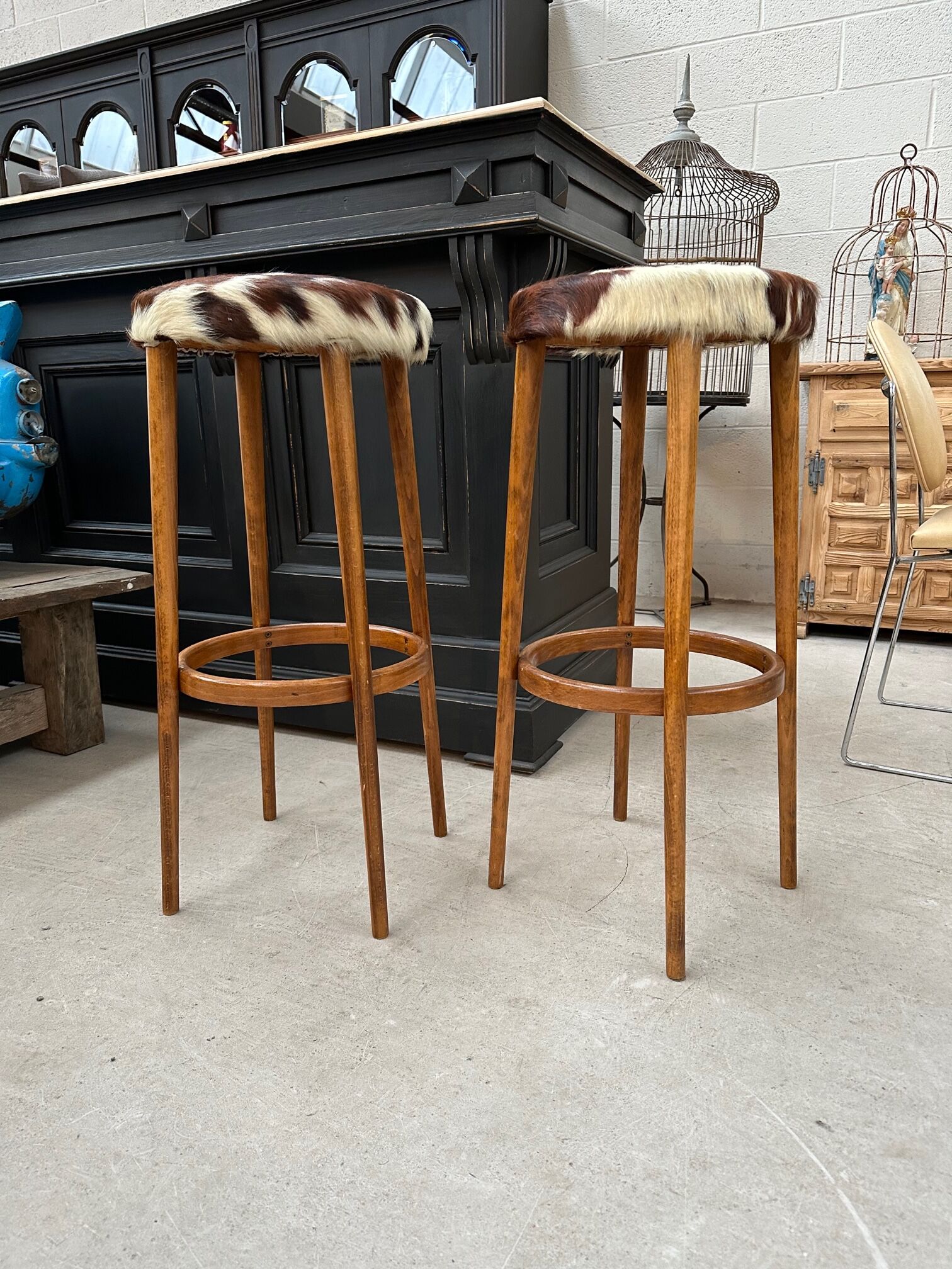 Paire de tabourets de bar