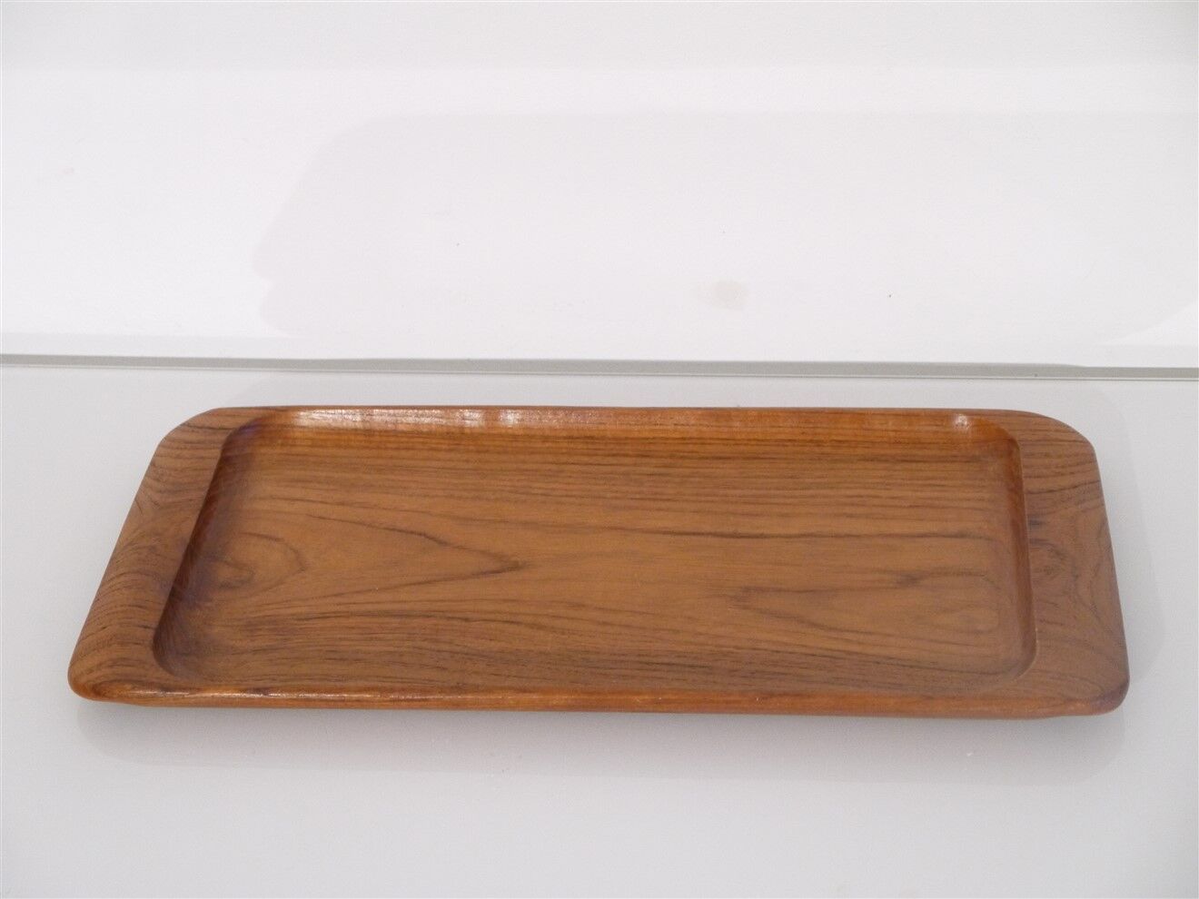 Scandinavian vintage teak tray 1960