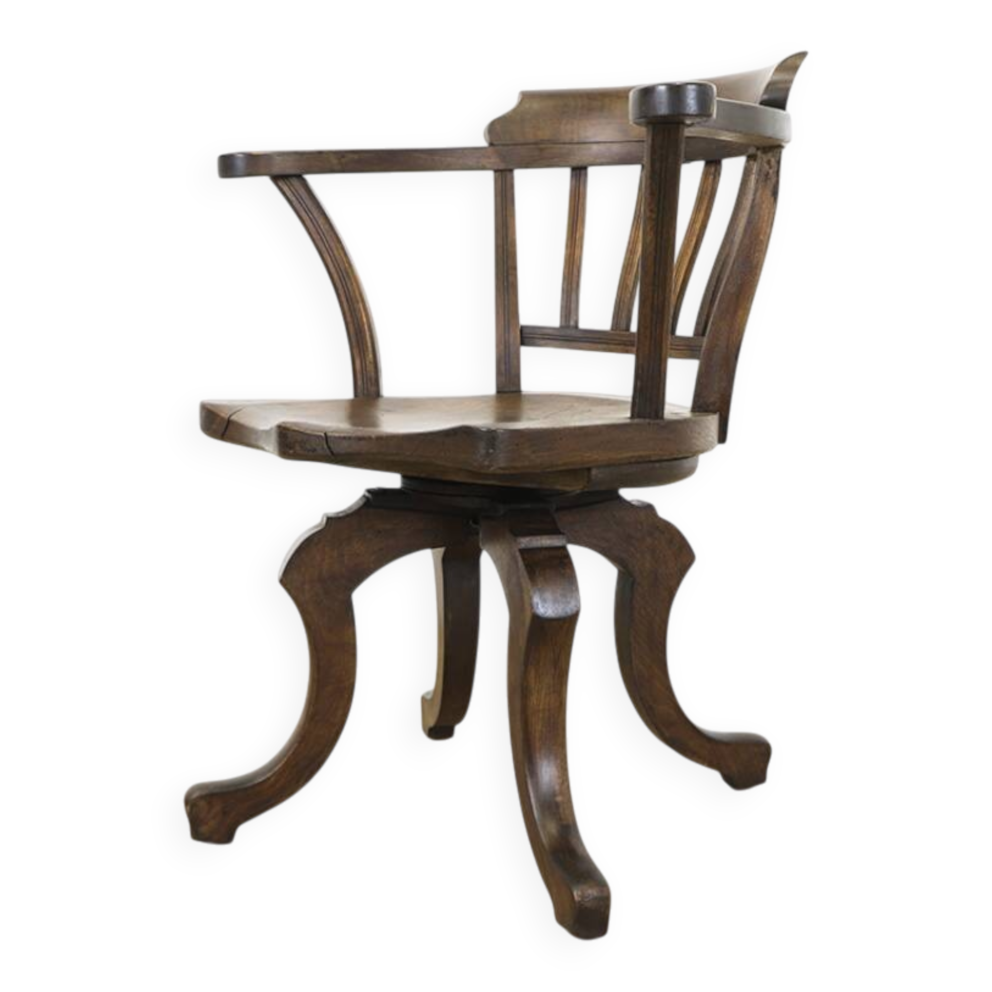 Antique english trapnell & gane office chair