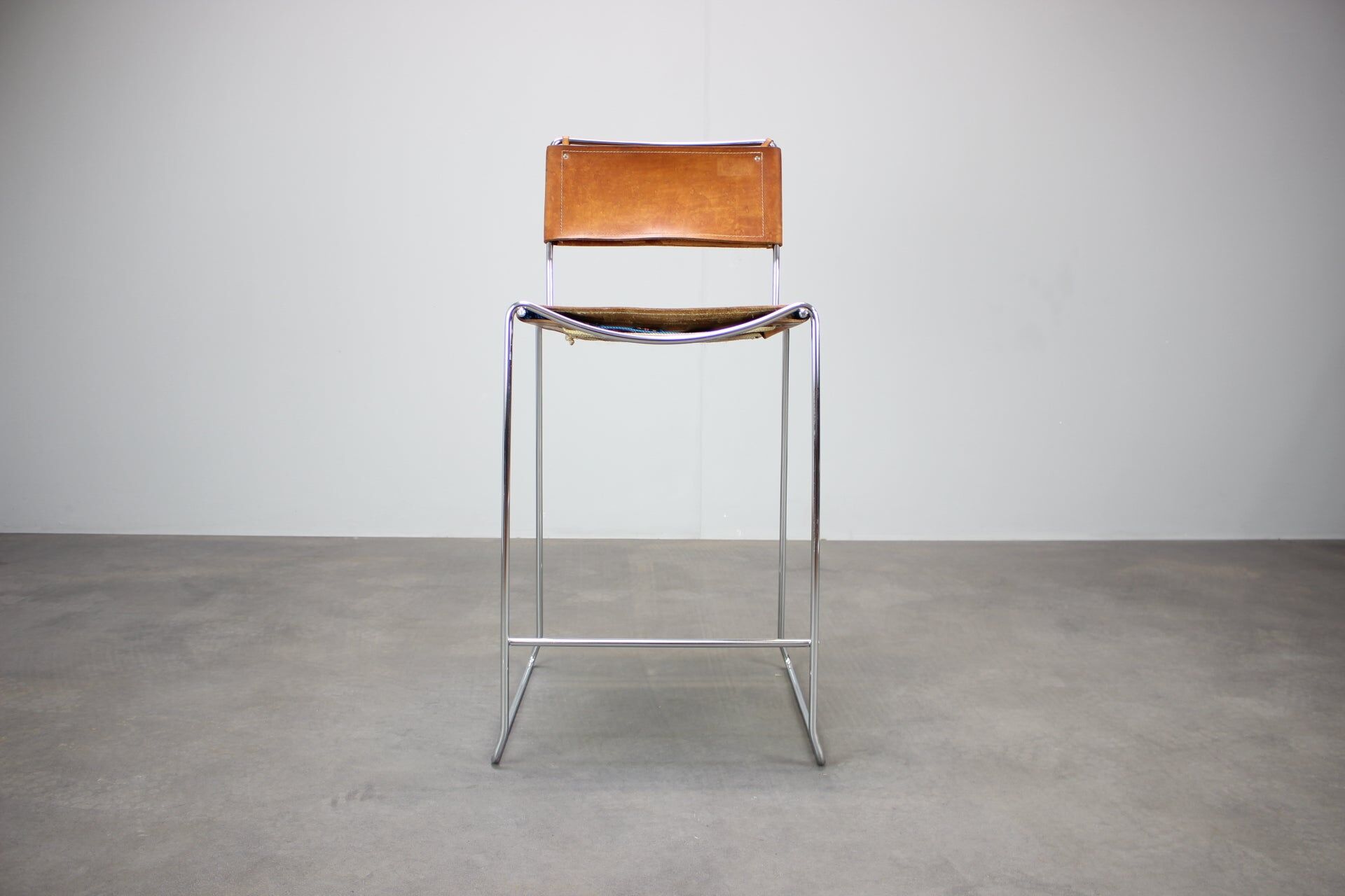 Leather stool by Giandomenico Belotti for Alias, Italy, 1970s.