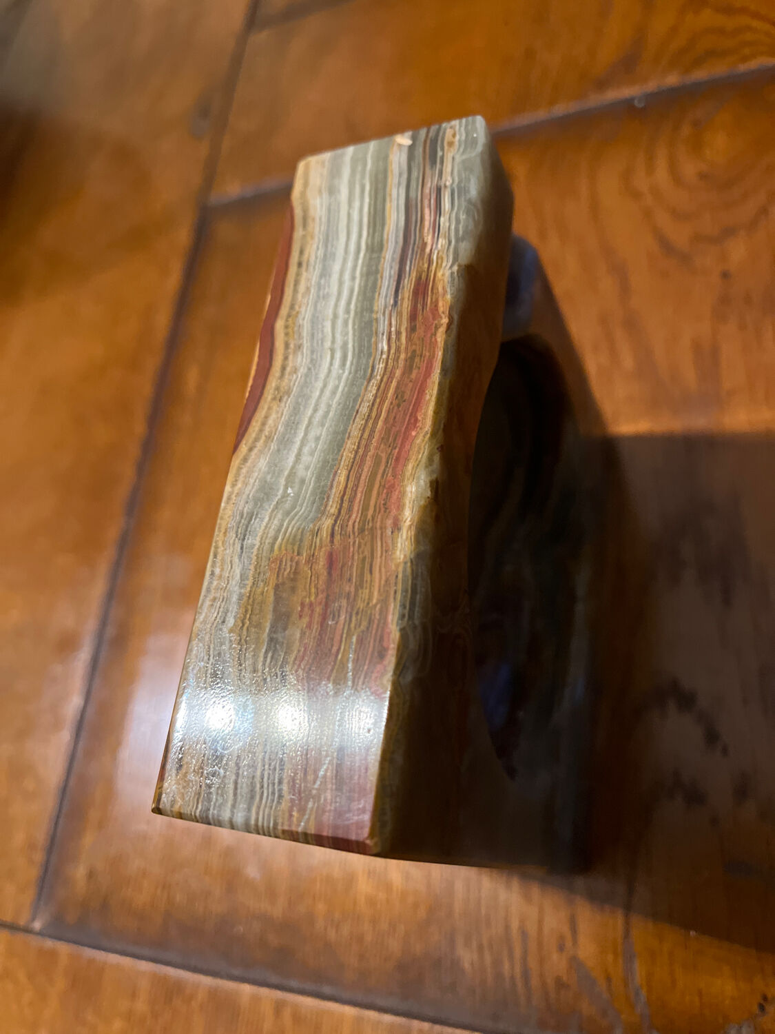 Marble glass ashtray