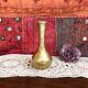 Vintage hammered solid gilded bronze soliflore vase