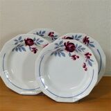 Four hollow plates 1930-1940 - Plates stamped Céranord St-Amand