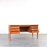 Mid-Century Danish Teak Desk, 1970s.