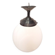 Suspension globe en opaline Art Déco