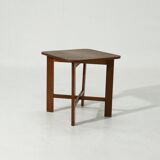 Modernist Amsterdam School Oak Side Table 1920s