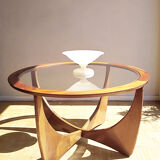 Astro round coffee table teak 1960