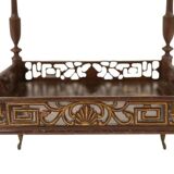 Small serving table with Japonese lacquer decoration. Napoleon III period.